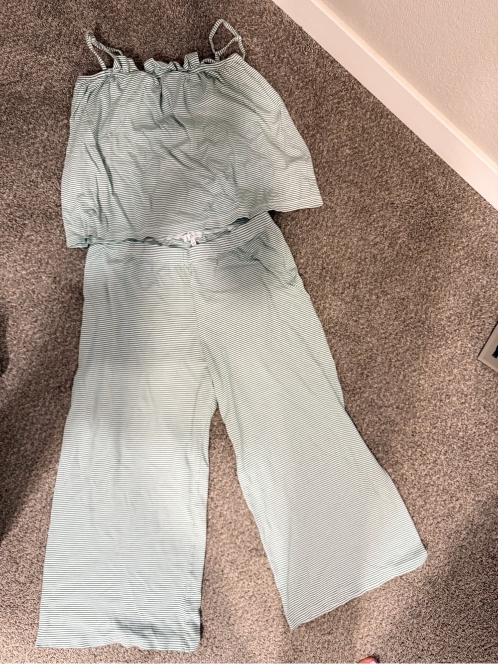 LAKE | Pima Ruffle Pants Set